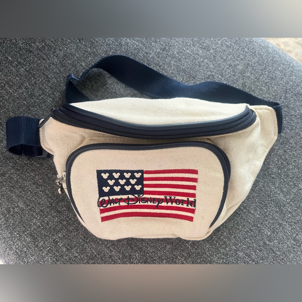 Walt disney USA Cream and Blue Waist Bag